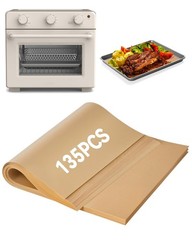 135PCs Air For Bella Fryer Toaster Oven 25QT, Unbleached Parchment Paper