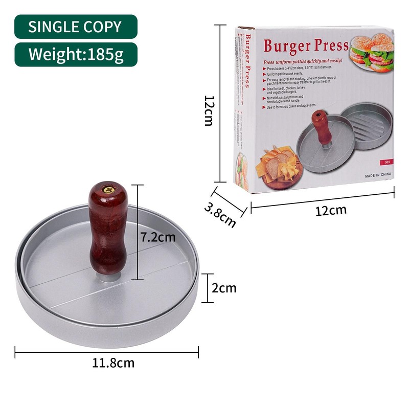 Mini Burger Press Slider Patty Wood Handle Hamburger Press Burger Press Maker Gr gallery