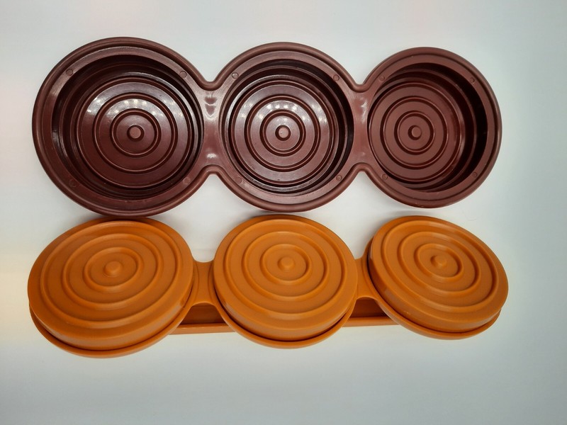 Charcoal Companion Plastic Mini Burger Patty Triple Slider Press 2.5" Burgers gallery
