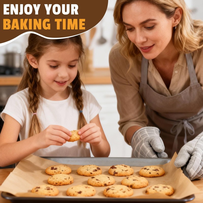 CAREGY 360Pcs Unbleached Parchment Paper Sheets, 12 x 16 360PACK, Brown gallery