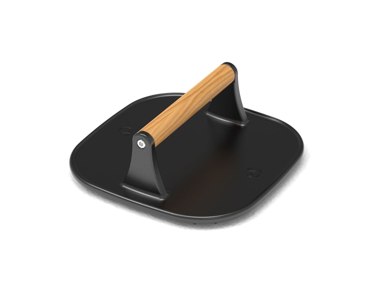 PADERNO Signature Pre-Seasoned Cast Iron Panini & Burger Grill Press, Black, 19. gallery