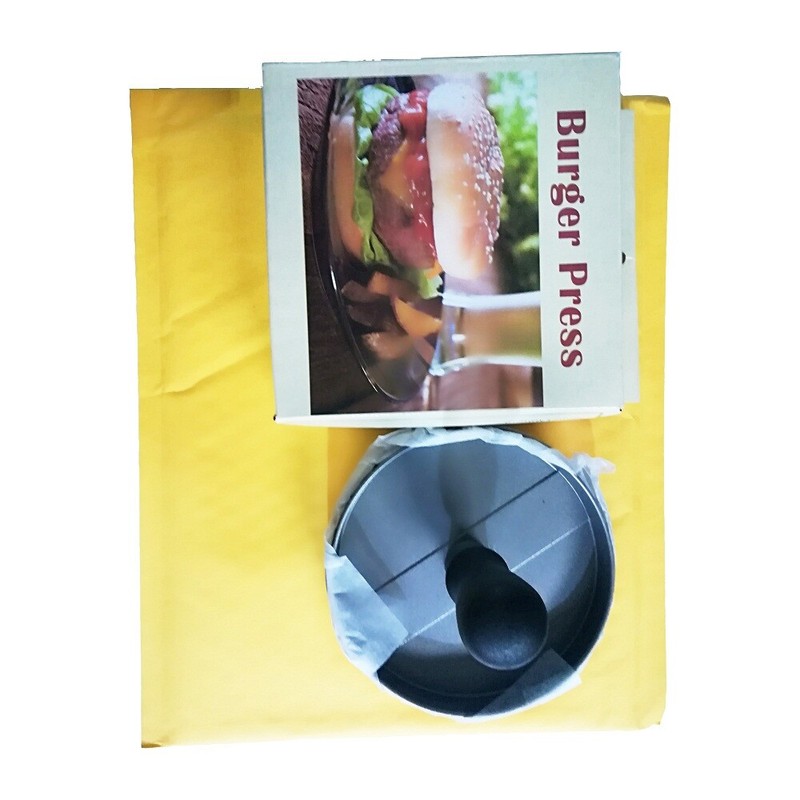 Intbuying Aluminum Hamburger Press Stuffed Meat Grill Burger Patty Mould gallery