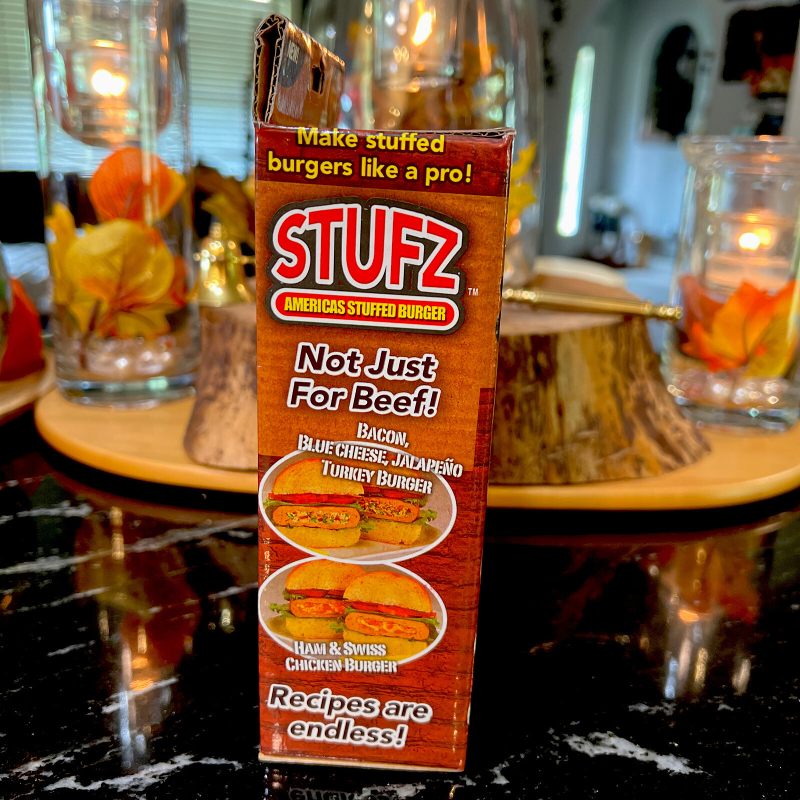 Stufz Stuffed Burger Press Hamburger Patty Maker Juicy BBQ Grill As Seen On TV gallery