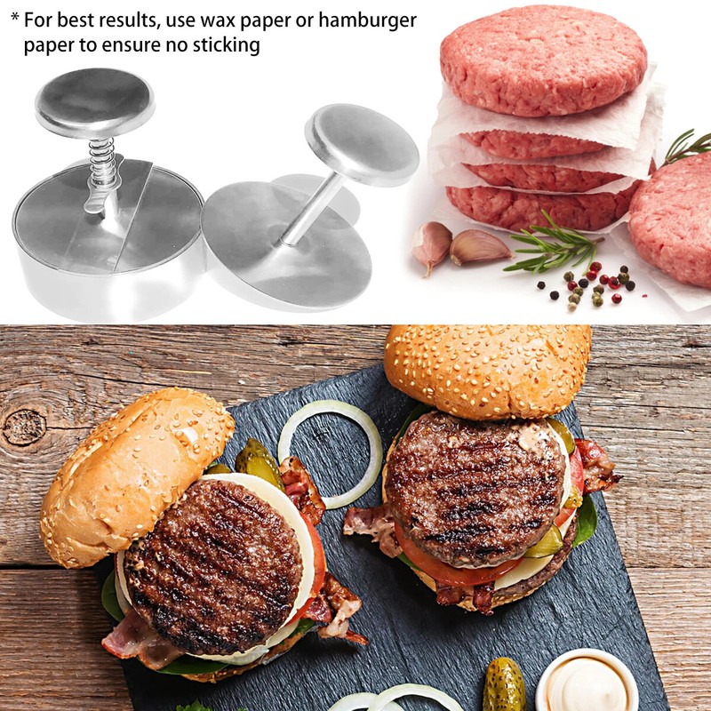 Hamburger Press Burger Press for Making Meat Patties Kitchen Tool Stainless NEW gallery