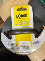 NEW-LODGE CAST IRON BURGER PRESS (ECP019149)