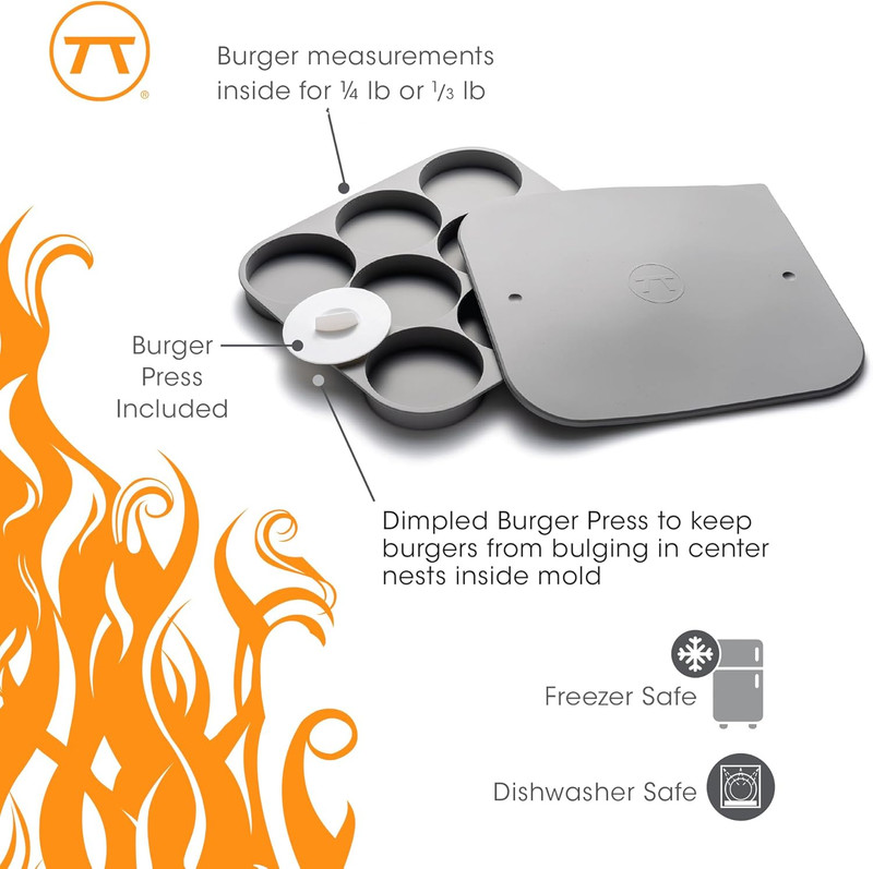 Burger Patty Maker and Storage Tray, 8 Patty Capacity gallery