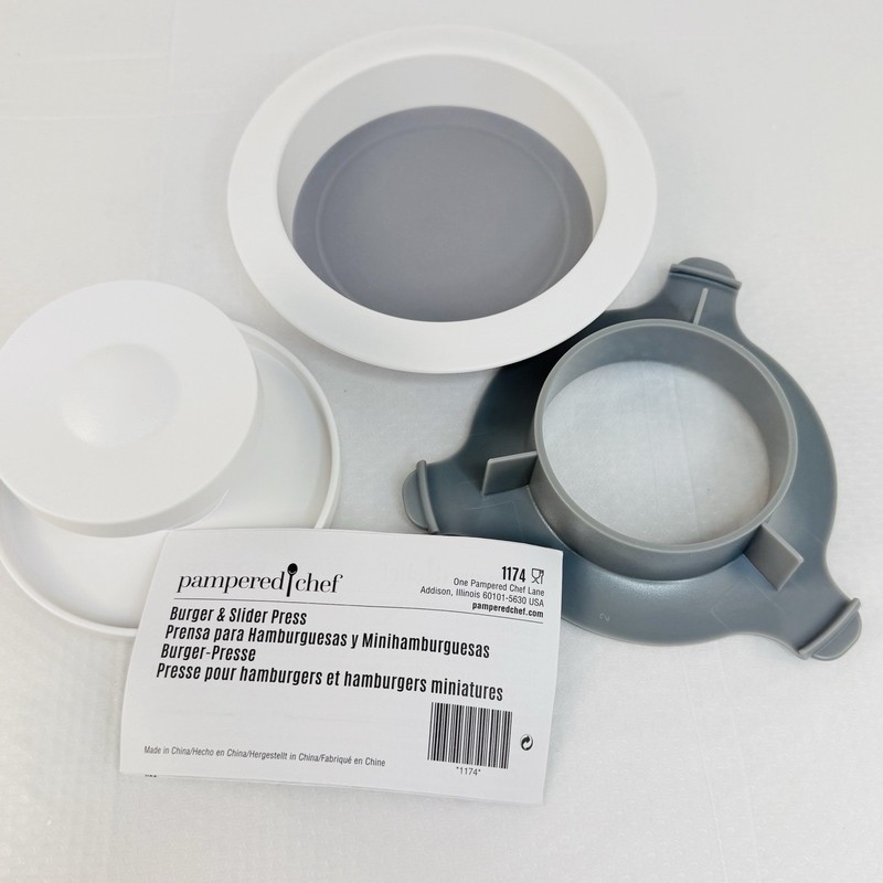 New Pampered Chef Burger & Slider Press #1174 Kitchen Gadget Tool Food Prep gallery