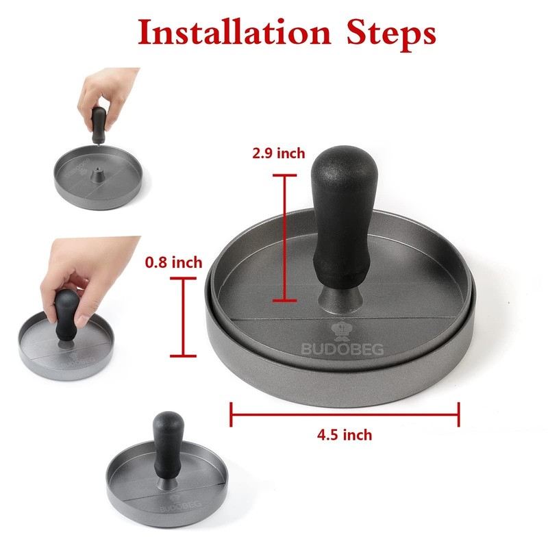 Molde Hamburguesa Carne Compacta Para Cocina Herramienta 100 Papel Antiadherente gallery