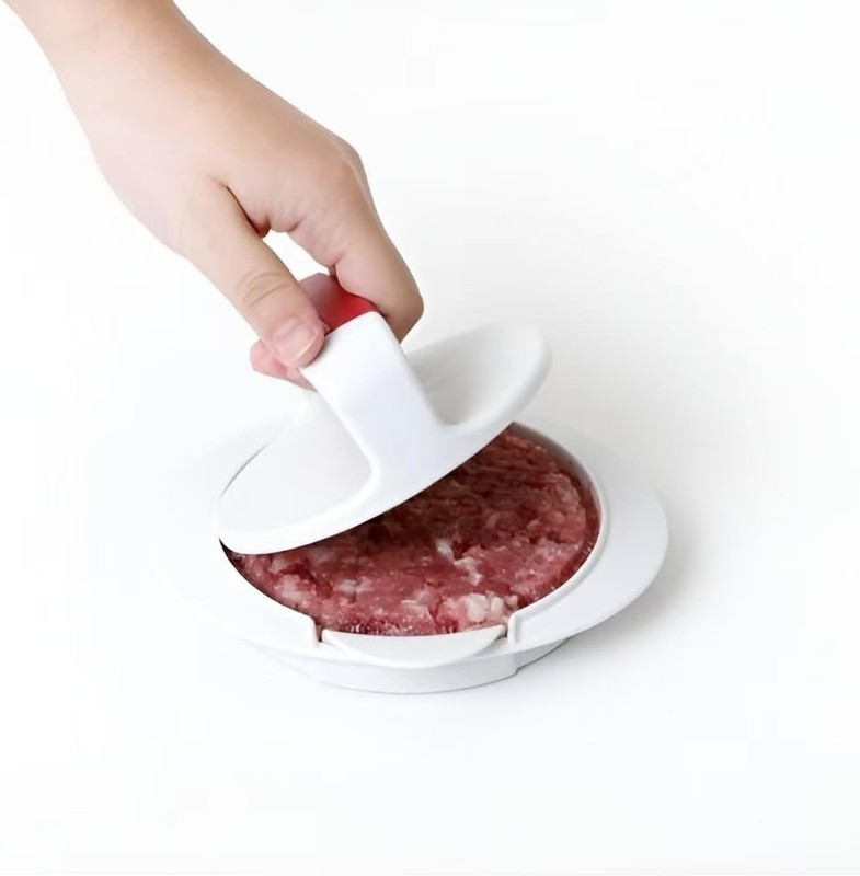 Elegant Hamburger Patty Press & Hand Pie Mold - 7.79 Cups – Easy Clean Design gallery