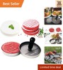 BPA-Free Non-Stick Burger Press with 100 Patty Papers - Perfectly Round Patties gallery