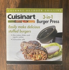 Cuisinart Hamburger Press Patty Maker, Stuffed Burger Press, 3-in-1