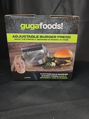 Guga Foods! Adjustable Burger Press Makes 3 Different Size Burgers – NEW