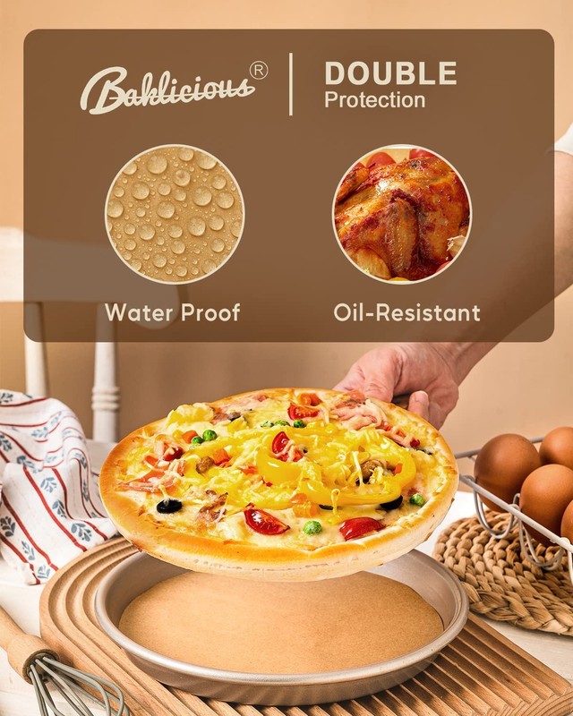 Baklicious 250Pcs 6 Inch Parchment Paper Rounds, 6inch-250-unbleached, Brown gallery