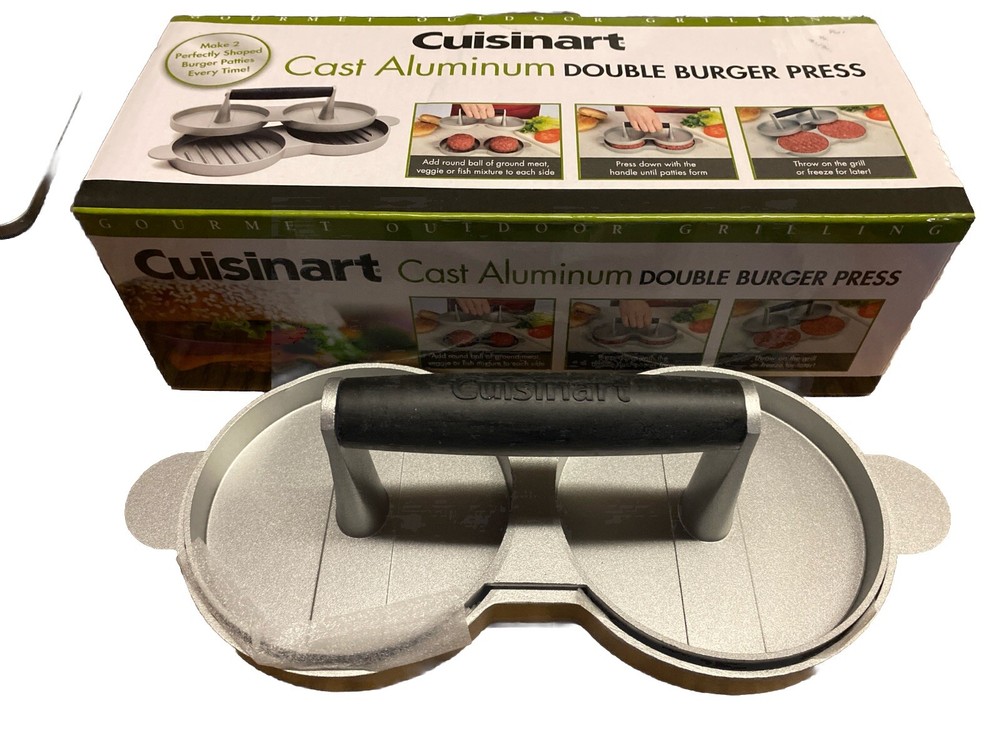 Cuisinart Outdoor Grilling CABP-320 Cuisinart Cast Aluminum Double Burger Press