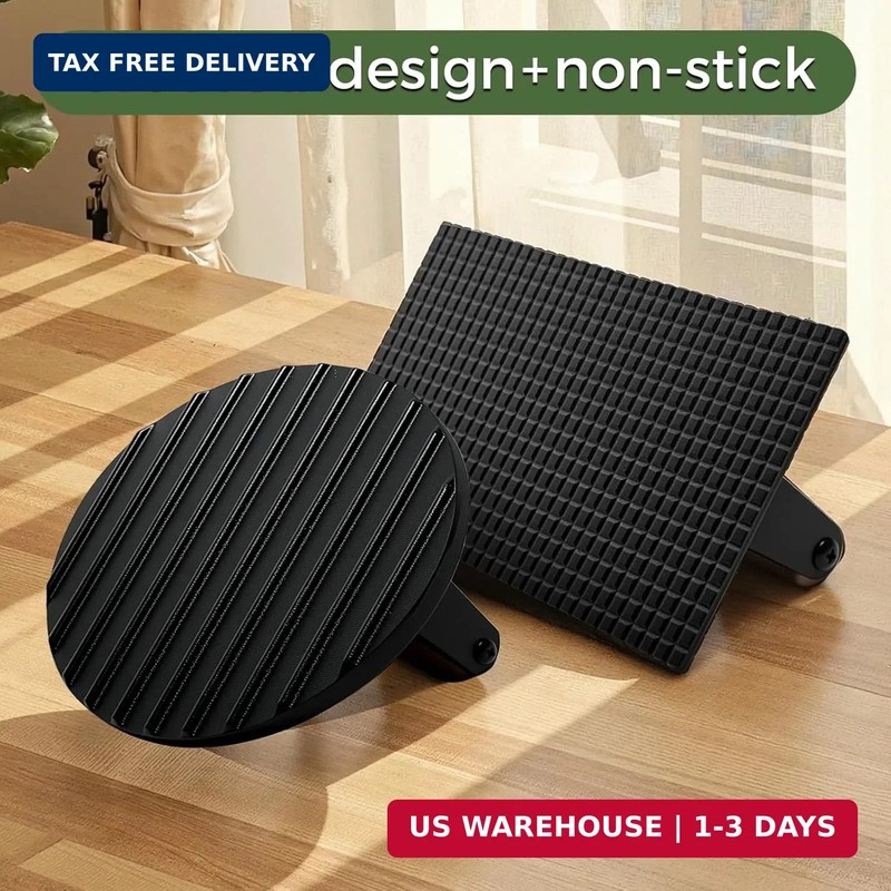 XUDAKAIXIN Cast Iron Smash Burger Press (2PCS),Grill Bacon Meat Press Tool,Perfe gallery