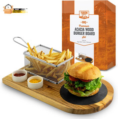 ™ Burger Serving Set, Perfect for Foodies, Burger Lovers and Tablesc
