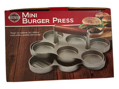 Norpro 6 Cavity Cast Aluminum 2 oz Mini Burger Press – Used 1 time