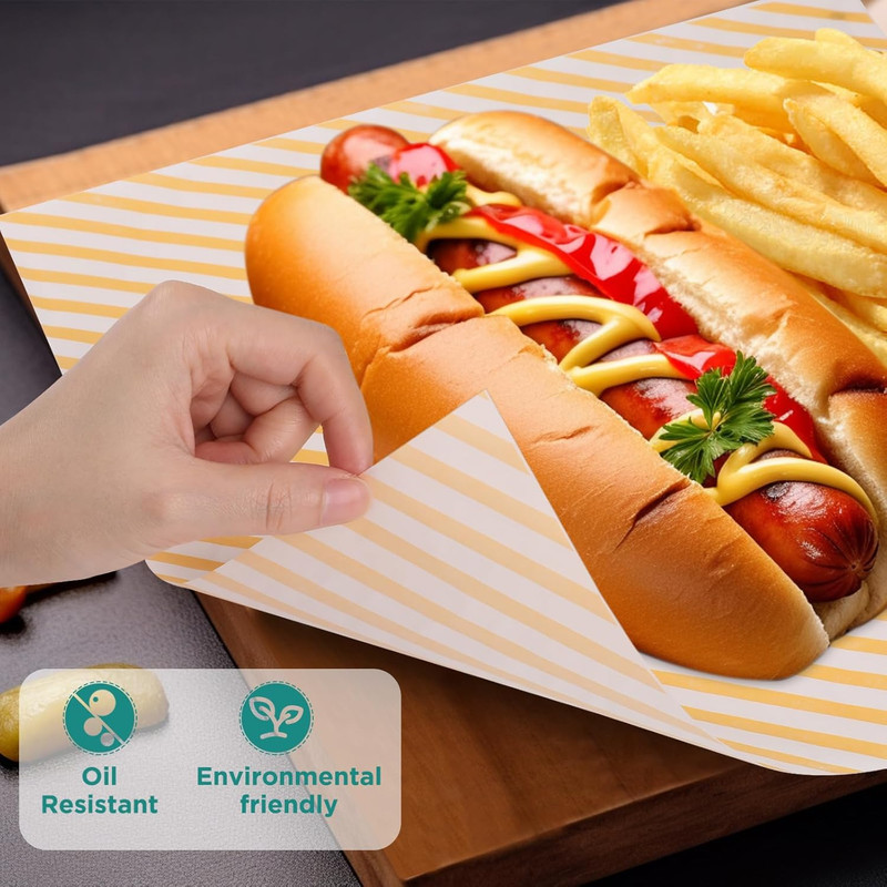 Mother's Day Parchment Paper for Food Wrapping 12 * 12 Inch, 100 Pcs Food Basket gallery