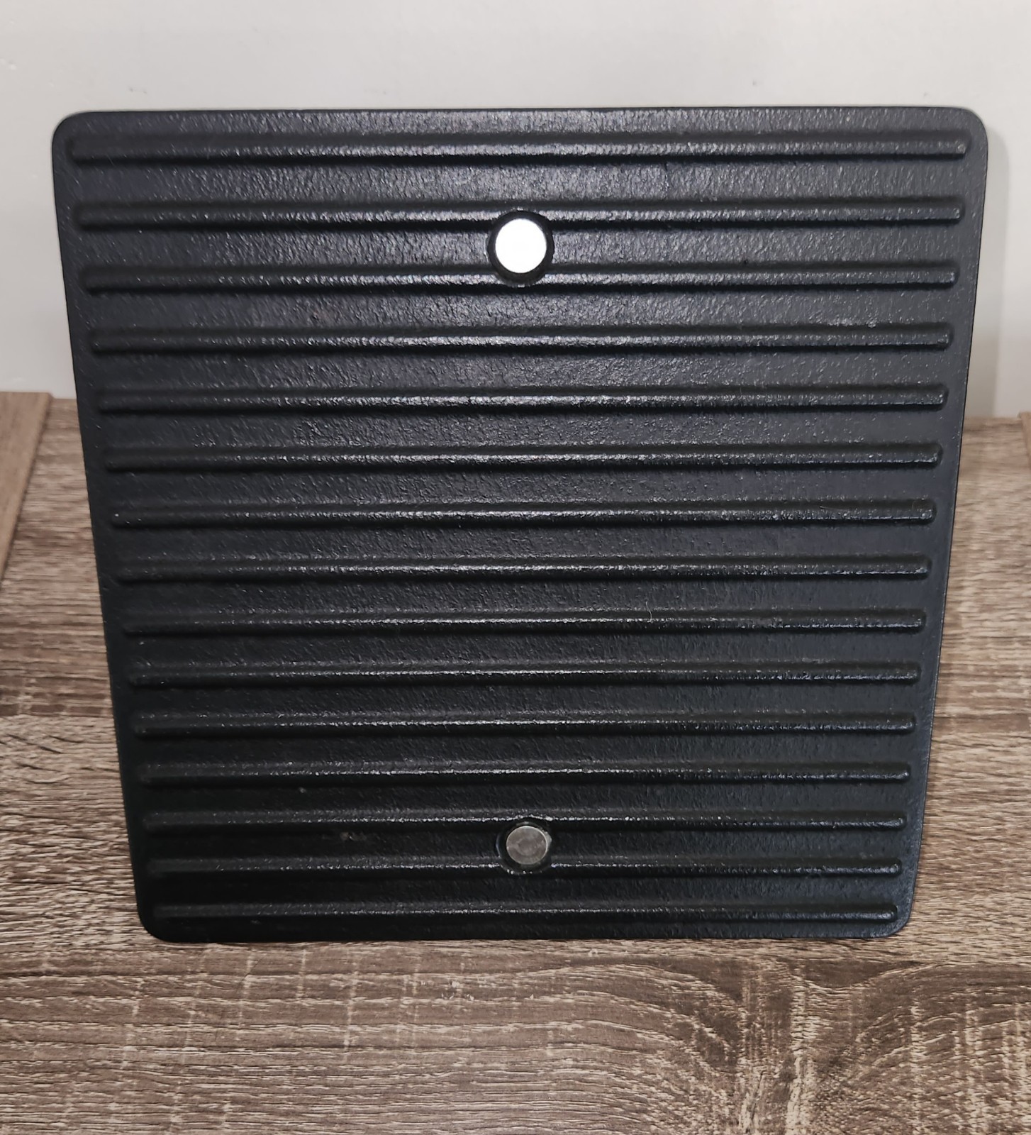 Pampered Chef Grill Press Cast Iron Bacon Burgers Sandwiches Heavy gallery