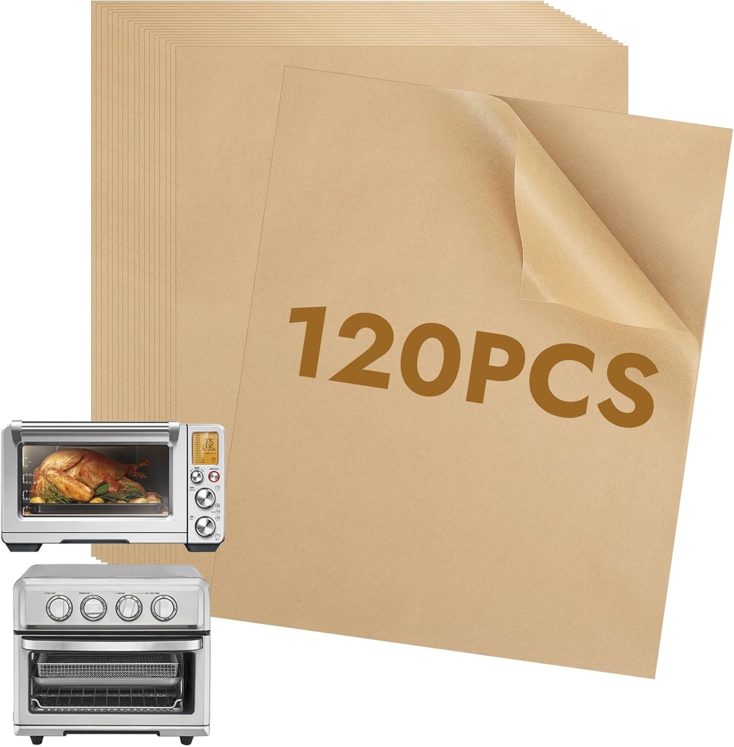 BYKITCHEN 11 x 9in Air Fryer Parchment Paper Sheet Liners 2 size, Nature gallery