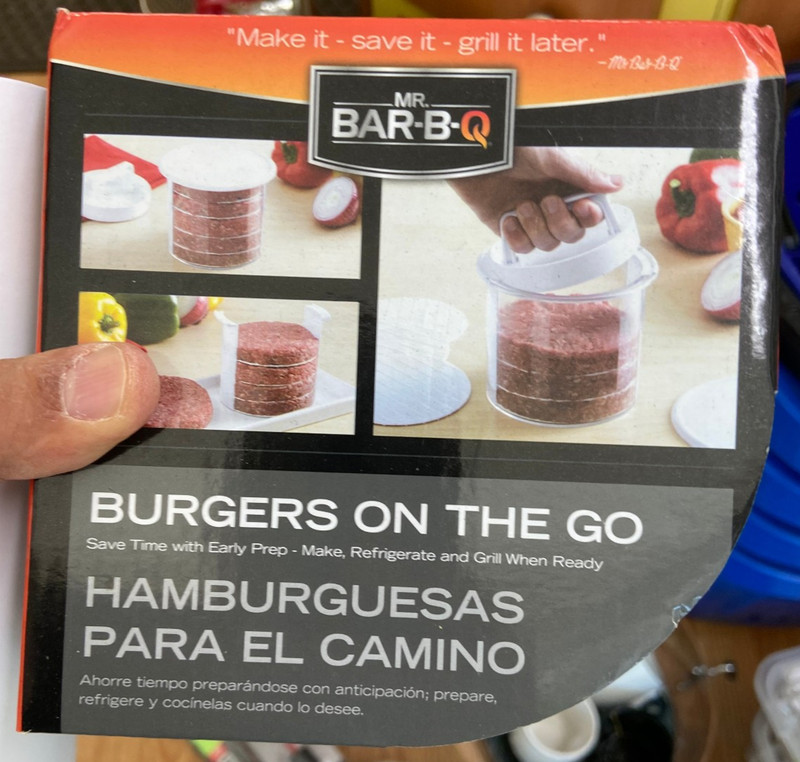 Mr. BBQ Burgers on the Go Patty Maker, 12 Piece Non-Stick 8-Layer Plastic Disc gallery