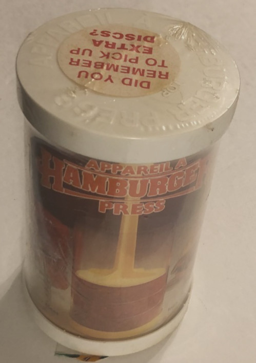 Appareil a Hamburger Press Vintage 80s Plastic New