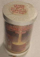 Appareil a Hamburger Press Vintage 80s Plastic New