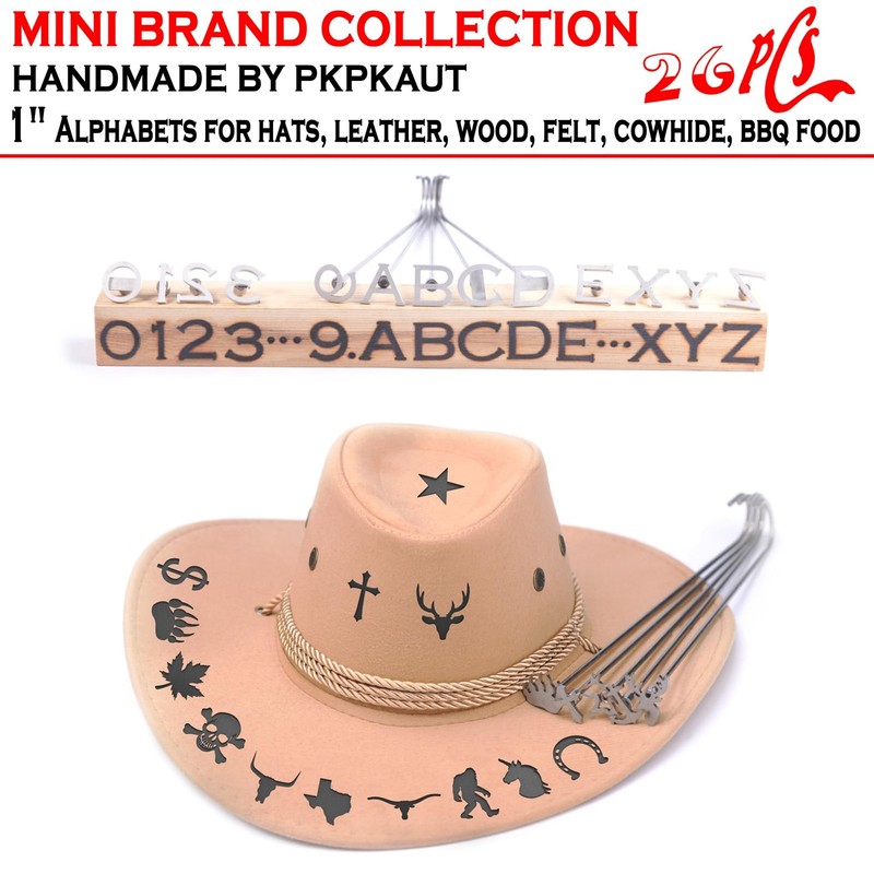 26Pcs Mini 1" Branding Irons, Alphabet Custom Wood Branding Iron Personalized... gallery