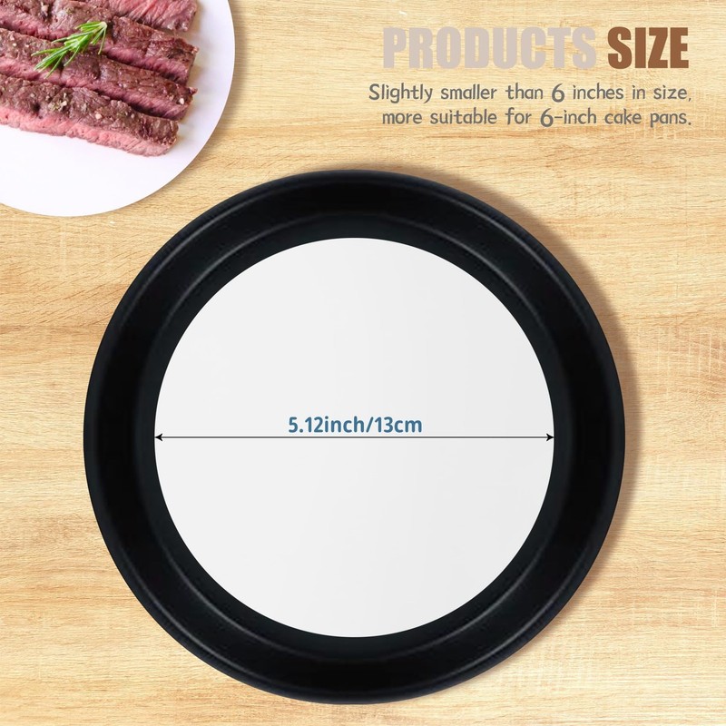 200 Pcs 5.12 Inch Parchment Paper Rounds, Hamburger Patty Inch, White gallery