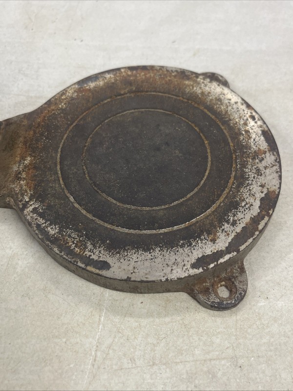 Vintage HAMBURGER PRESS CAST IRON Sears Kenmore ? Not For Sure Very Heavy JK gallery