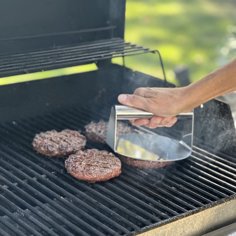 66616 Stainless Steel 6" Burger Smasher Silver gallery