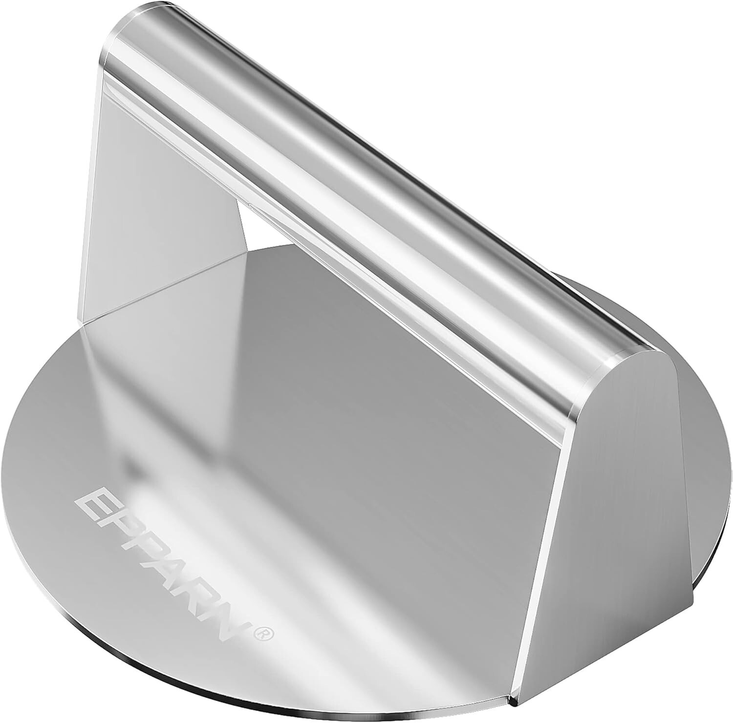 Enlarged 6.3 Inch Smash Burger Press, Stainless Steel Burger Smasher for Griddle gallery