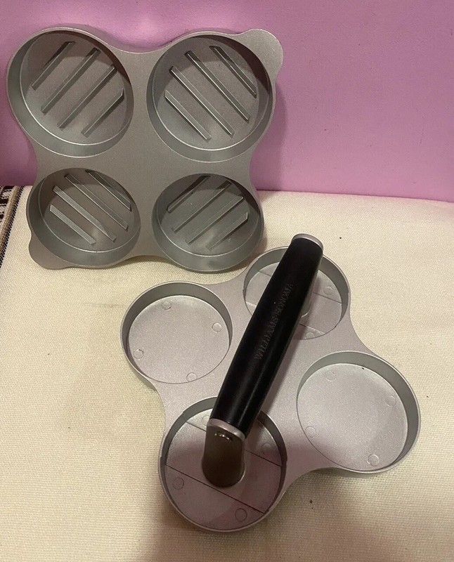 Williams -Sonoma? Mini Slider BURGER PRESS 4 -Hole EUC gallery