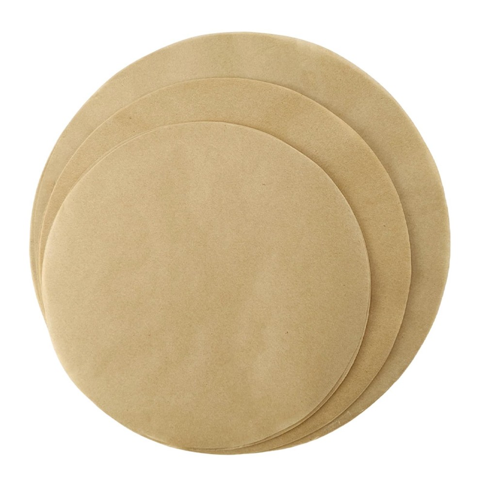 150 Pcs Round Baking 50 sheets 7'' + 50 8'' + 50 9'', Beige