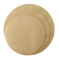 150 Pcs Round Baking 50 sheets 7” + 50 8” + 50 9”, Beige