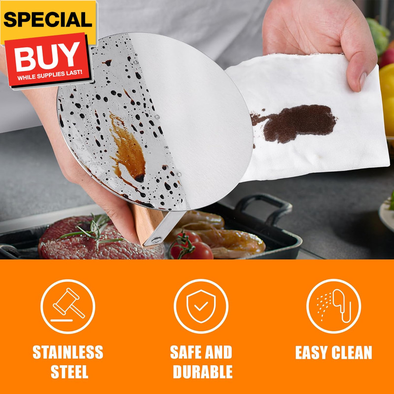 Stainless Steel Burger Press, 6 inch Round Burger Smasher Round Hamburger Press gallery