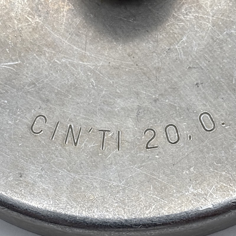 Vintage 1960s Heuck Burger Press Metal CIN'TI 20.0. US Pat D191367 USA EUC gallery