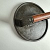 Vintage Charcoal Companion Cast Iron 7” Round Grill Press Mark Meat Burger BBQ gallery