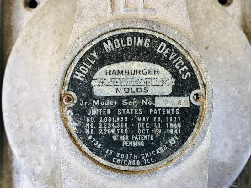 Vintage Hollymatic 'Holly Jr' Hamburger 5" Patty Mold Press Machine Aluminum gallery