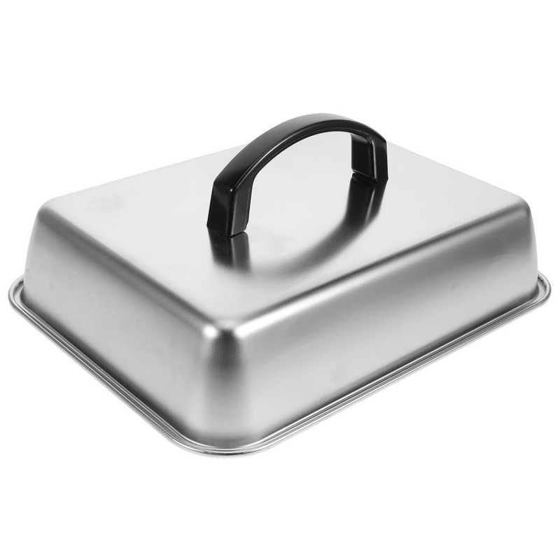 Rectangular Basting Cover Lid: Stainless Steel Cheese Melting Cover For Griddle gallery