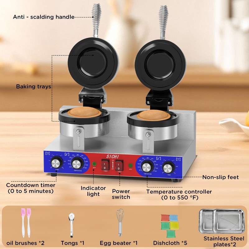SICHI Ufo Burger Maker Machine - Commercial Ice Cream Burger Machine gallery