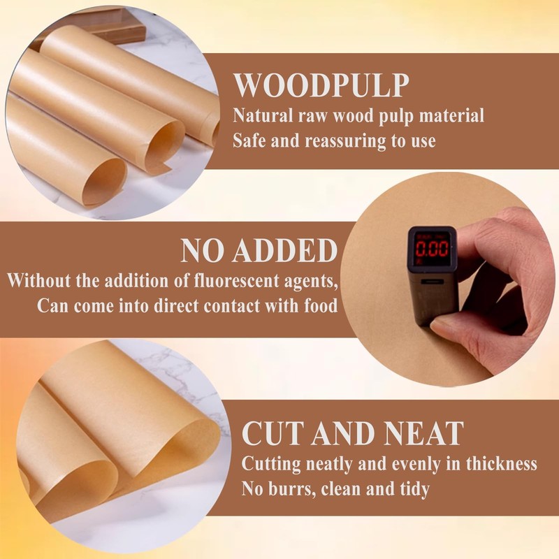Unbleached Parchment Paper Sheets for 12x8-100PCS, gallery