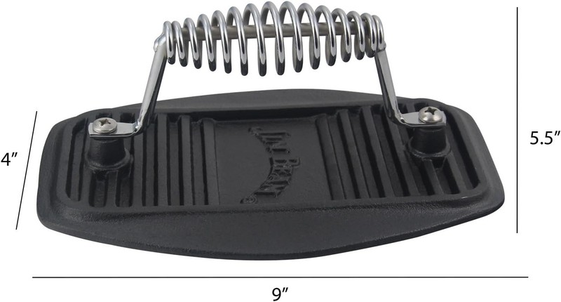 Stainless Steel Cast Iron Meat Press Pre Seasoned Delicious Meat Steak Beef gallery
