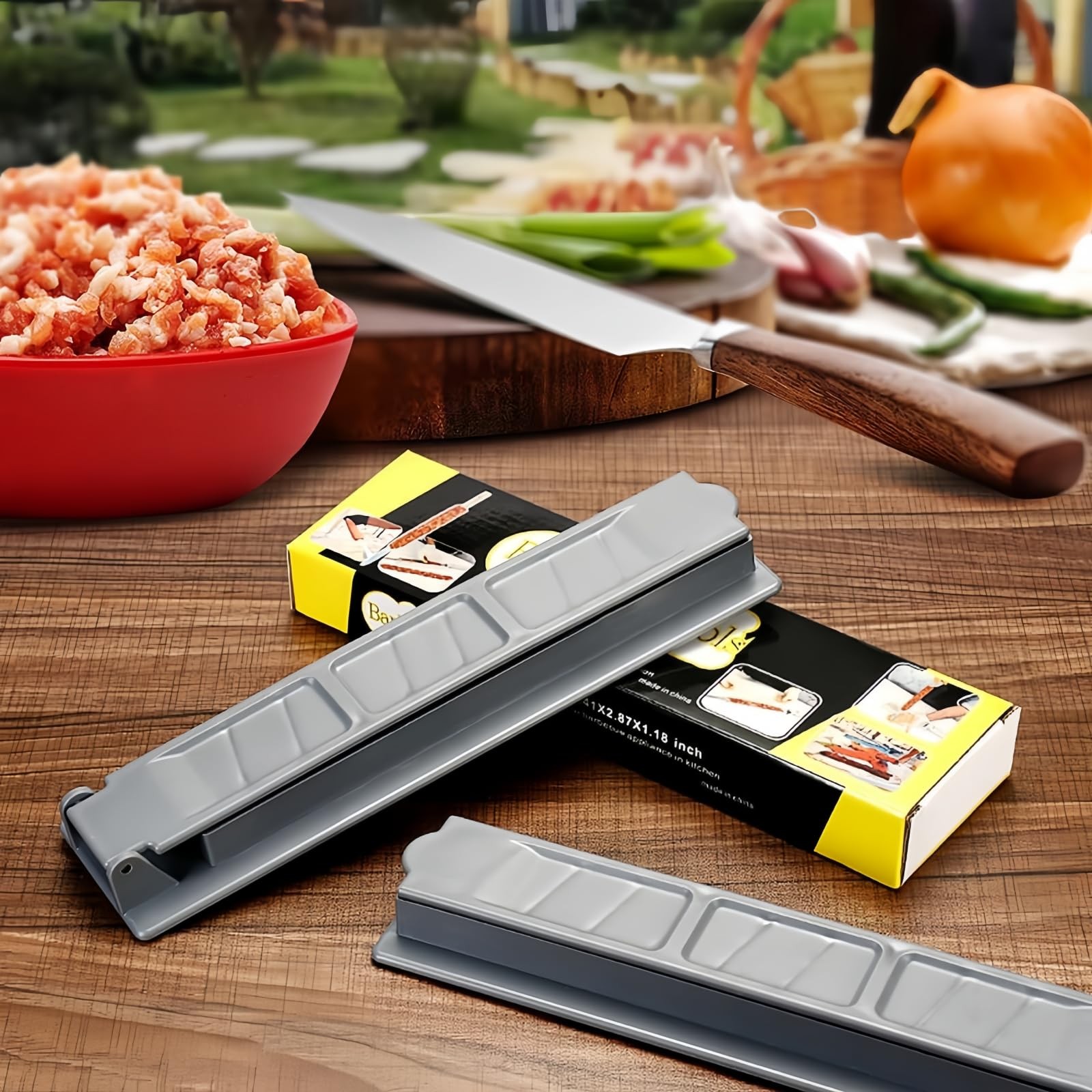 2Pcs Kebab Maker Press | Create Flawless, Manual Kabob Mould, Kabob Maker Bar... gallery