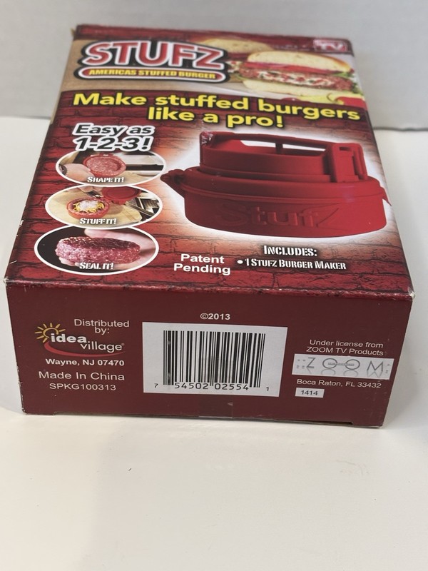 Smash Burger Press: Hamburger Patty Maker Stuffed Burger (As Seen On TV) gallery