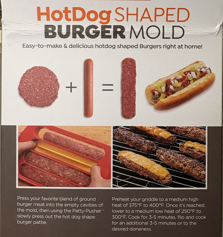 BURGER DOGS! yep, hot dog shaped hamburger molds Chasing Scratch Golf Pod's fave gallery