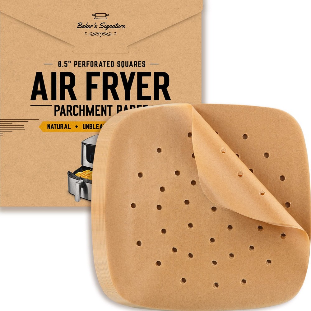 Bamboo Steamer Liner, 8.5" Air - 220 Pack, Unbleached Natural Brown