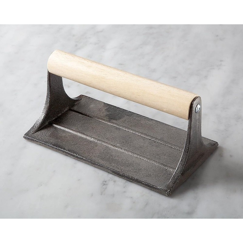 Durable Cast Iron Grill Press Heavy Duty Marking Tool Kitchen Accessory New gallery