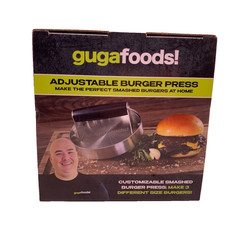 Guga Foods Adjustable Burger Press Smashed Burger Maker New