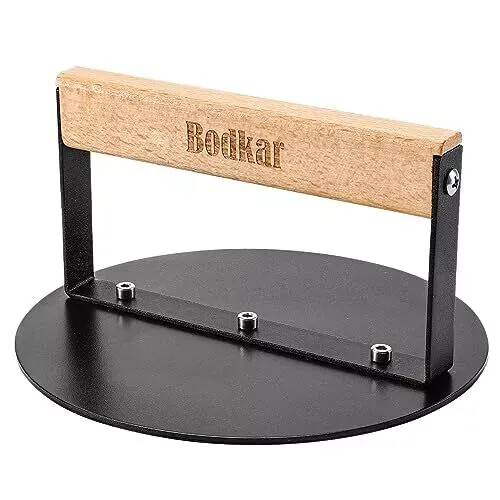 Burger Press 6 inch, Round Burger Smasher Grill Press for Griddle Bacon gallery